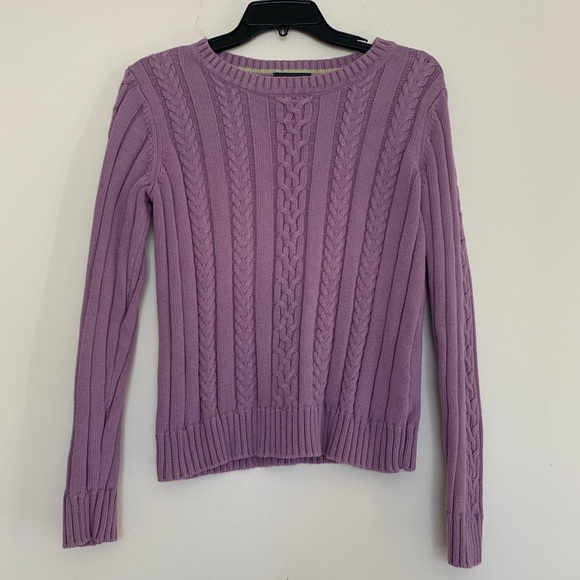 Van Heusen Sweaters - Van Heusen Long Sleeve Purple Crewneck Sweater